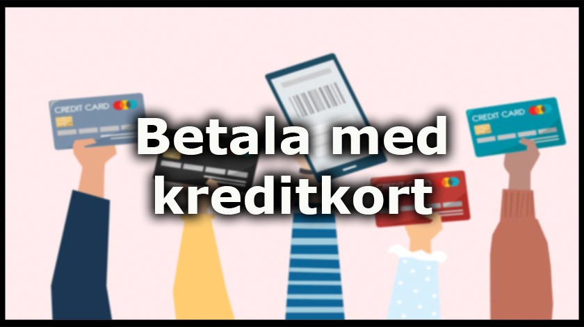 Spela på onlinecasinon och betala snabbt och smidigt med kreditkort